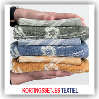 korting textielsetjes